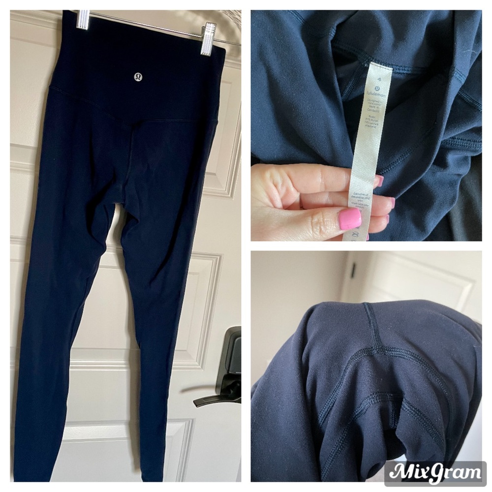 Navy blue Lululemon align 25’s